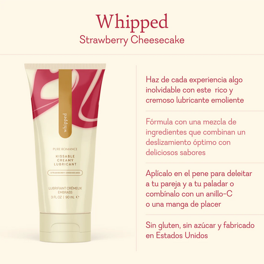 Whipped- lubricante cremoso con sabor