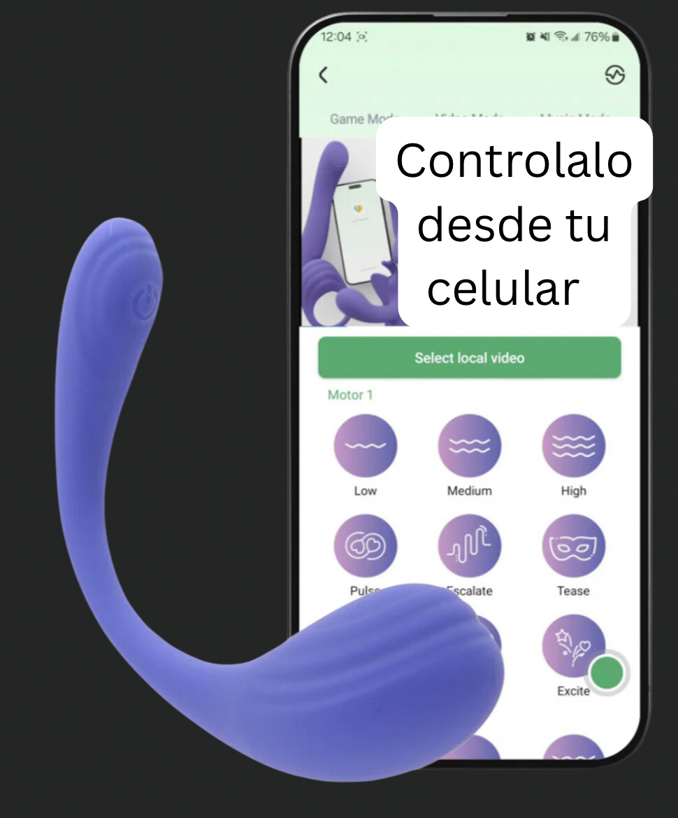 Vibrador con bluetooth