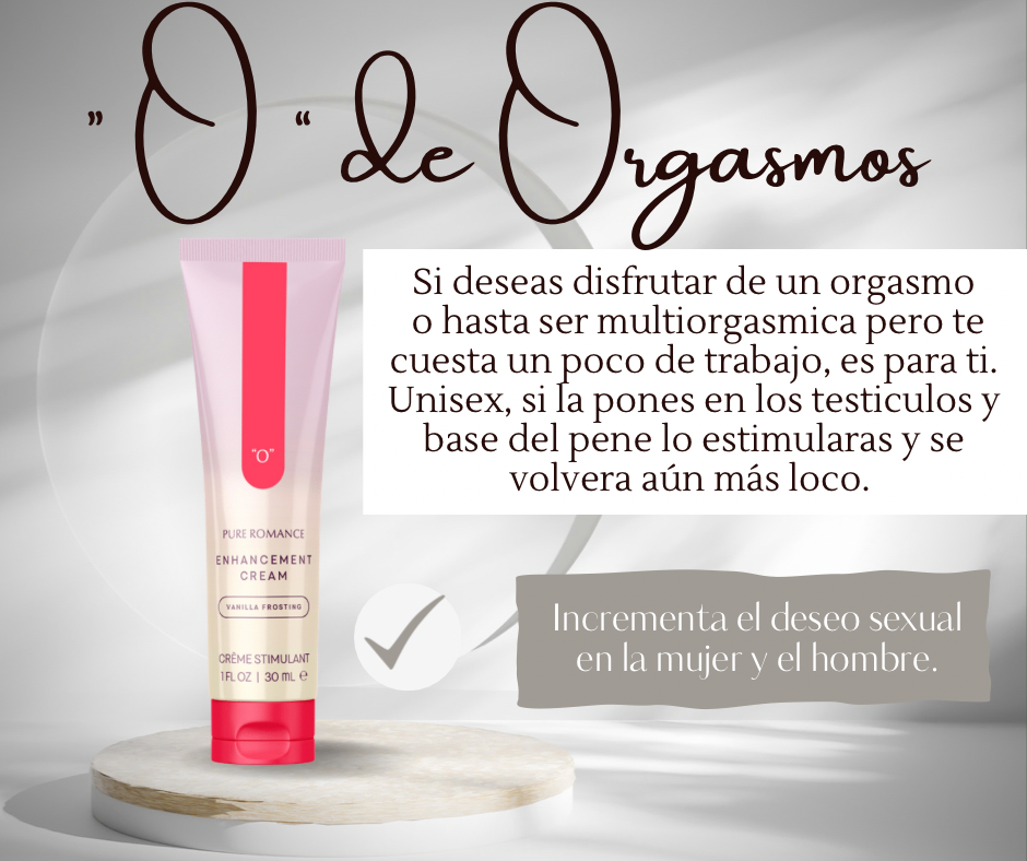 Crema O de orgasmo  ( unisex )